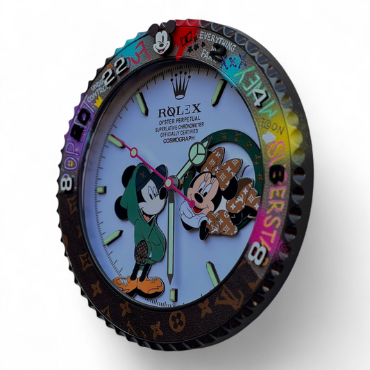Orologio da Parete Custom Pop Art – Daytona Minnie LV Edition