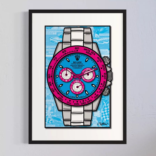 Quadro Pink Daytona (Opera d'arte 3D)